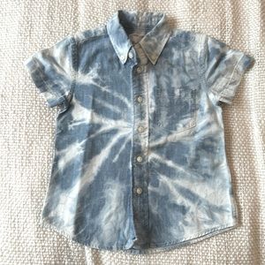 Crewcuts Retro Acid Washed Denim Shirt 2T
